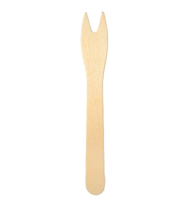 Biodegradable Disposable Wooden Chip Forks 1000 Pack