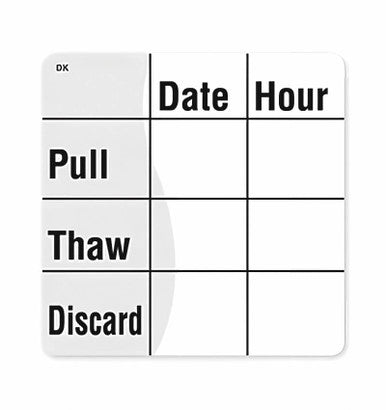 Frozen Food Pull Thaw Use By 51 x 51mm Food Labels 500 Pack