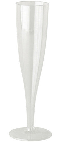 Disposable Recyclable PP 135ml Champagne Flutes 10 Pack