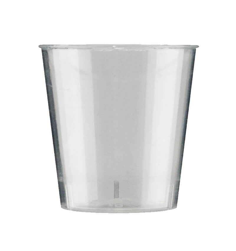 Disposable Recyclable PP CE Marked 25ml Shot Glasses 50 Pack