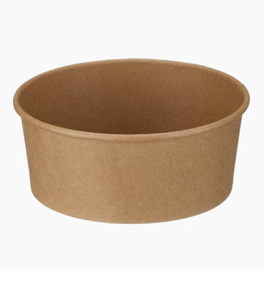 Compostable Round Kraft Takeaway Containers 750ml 300 Pack