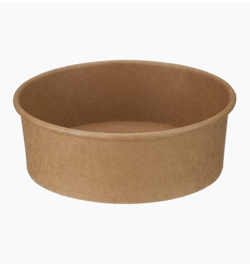 Compostable Round Kraft Takeaway Containers 500ml
