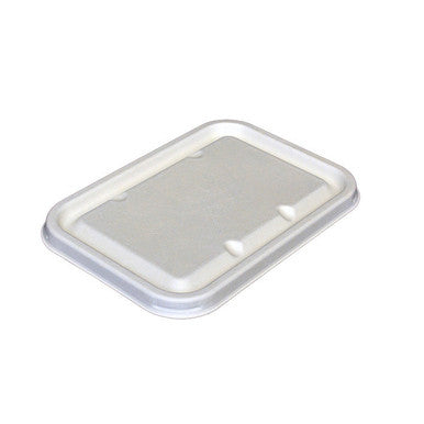 Bagasse Lid for Leakproof Open Trays 550/750ml 500 Pack