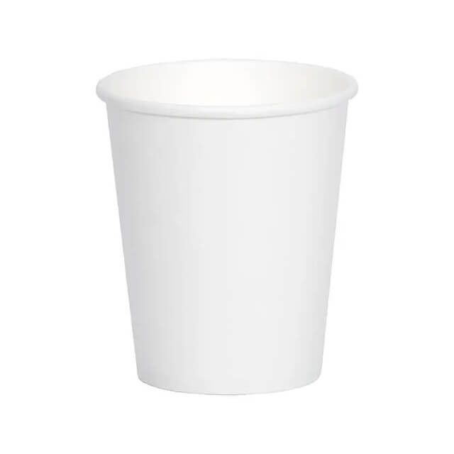 1000 Pack Single Wall 6oz Coffee Cup White