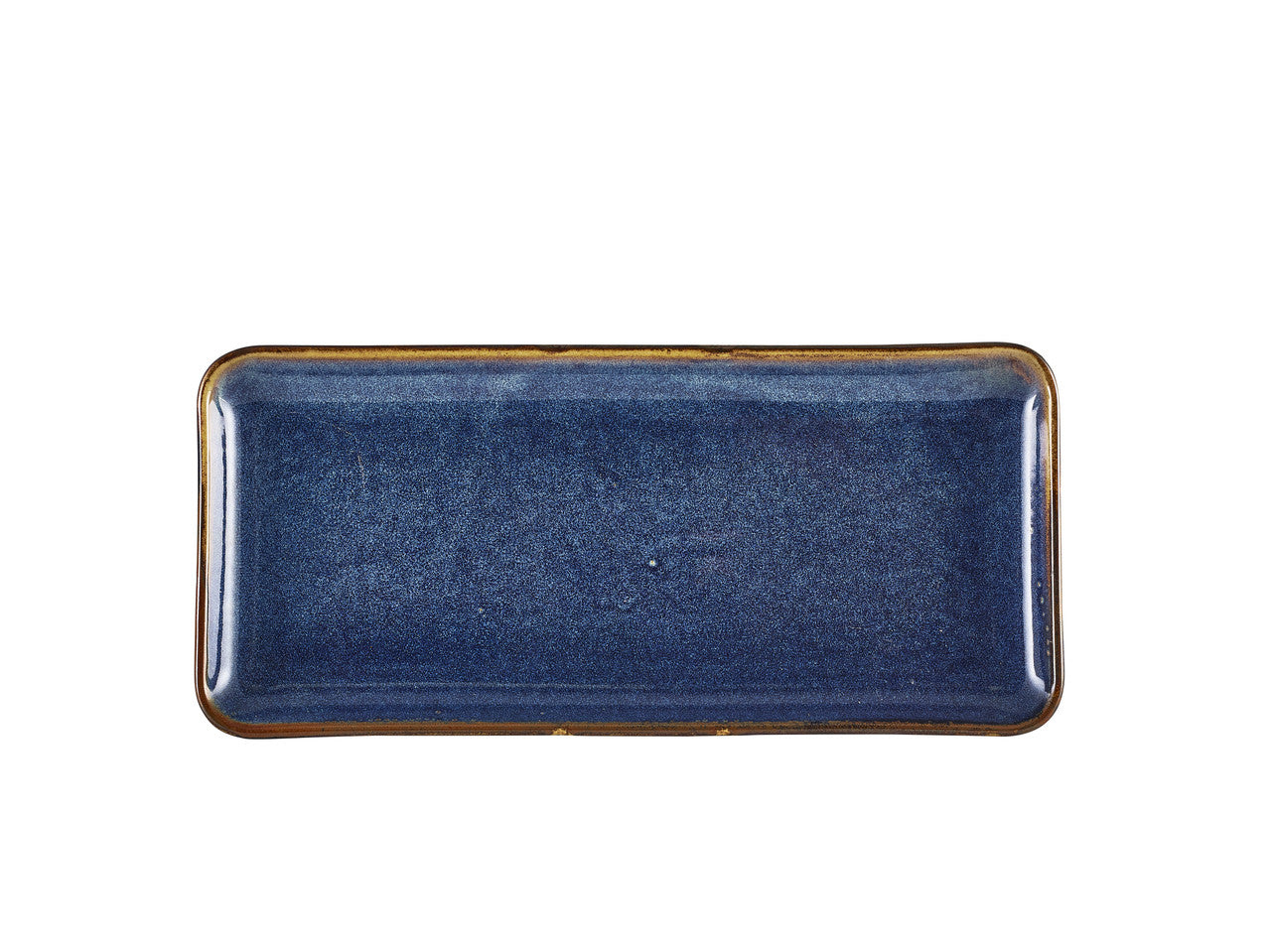 Terra Porcelain Aqua Blue Narrow Rectangular Platter 31 x 14cm 6 Pack Group Image