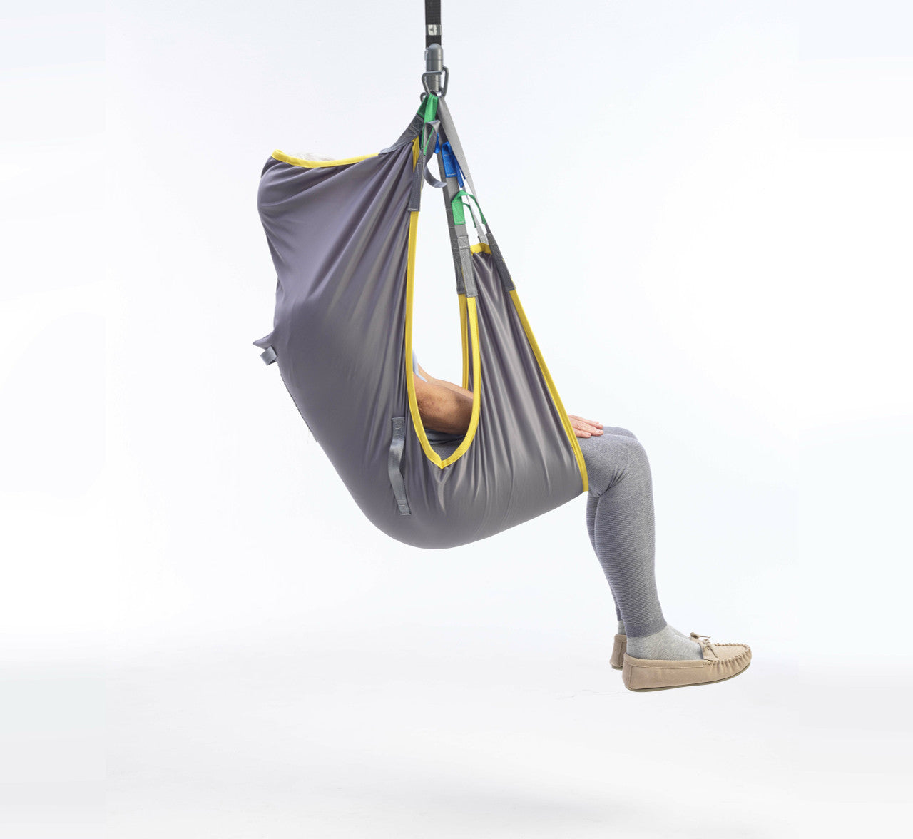 Invacare Comfort High Sling Net Fabric in use.