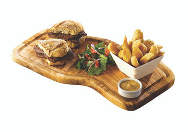 Olive Wood Serving Board W/ Groove 40 x 21cm+/-