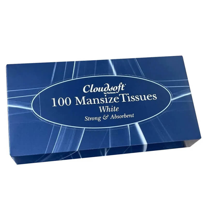 Poppies 2 Ply Facial Tissue Man Size 100 Sheets 18 Pack