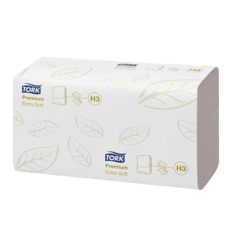 Tork Premium Extra Soft Singlefold Hand Towels H3 100278 3000 Pack Packet