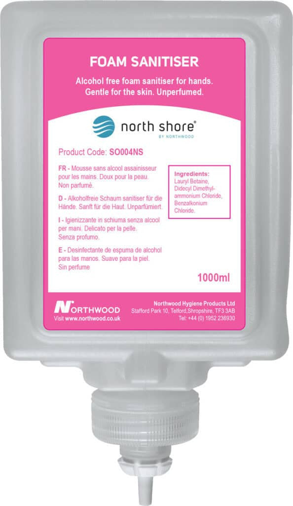 North Shore  Instant Sanitiser Alcohol Free Foam 1000ml