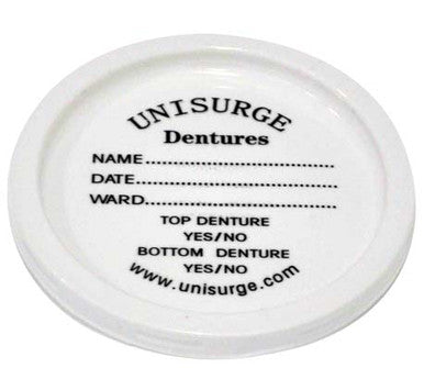 Denture Pot Lid 100 Pack