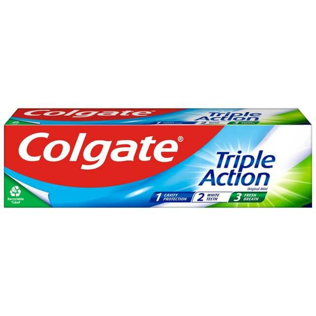 Colgate Triple Action Toothpaste 75ml 12 Pack