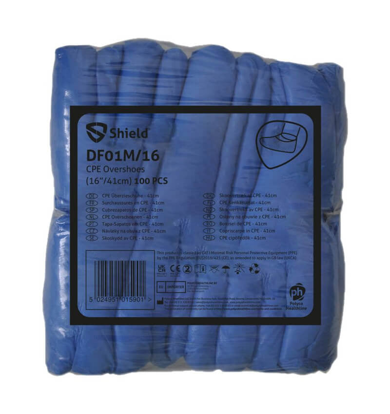 Blue Overshoe In Packet