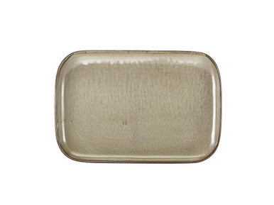 Terra Porcelain Grey Rectangular Plate 34.5 x 23.5cm 6 Pack