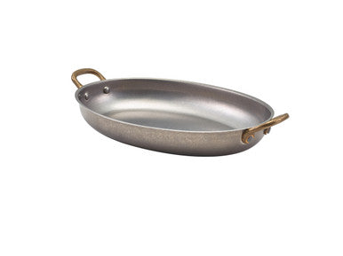 GenWare Vintage Steel Oval Dish 24.5 x 17.5cm 6 Pack