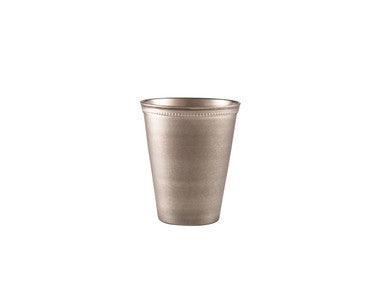 GenWare Beaded Vintage Steel Serving Cup 38cl/13.4oz 12 Pack