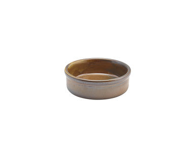 Terra Porcelain Rustic Copper Tapas Dish 10cm 12 Pack