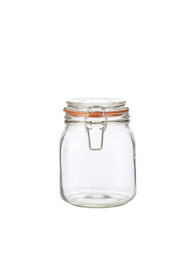 Genware Glass Terrine Jar 1L 6 Pack