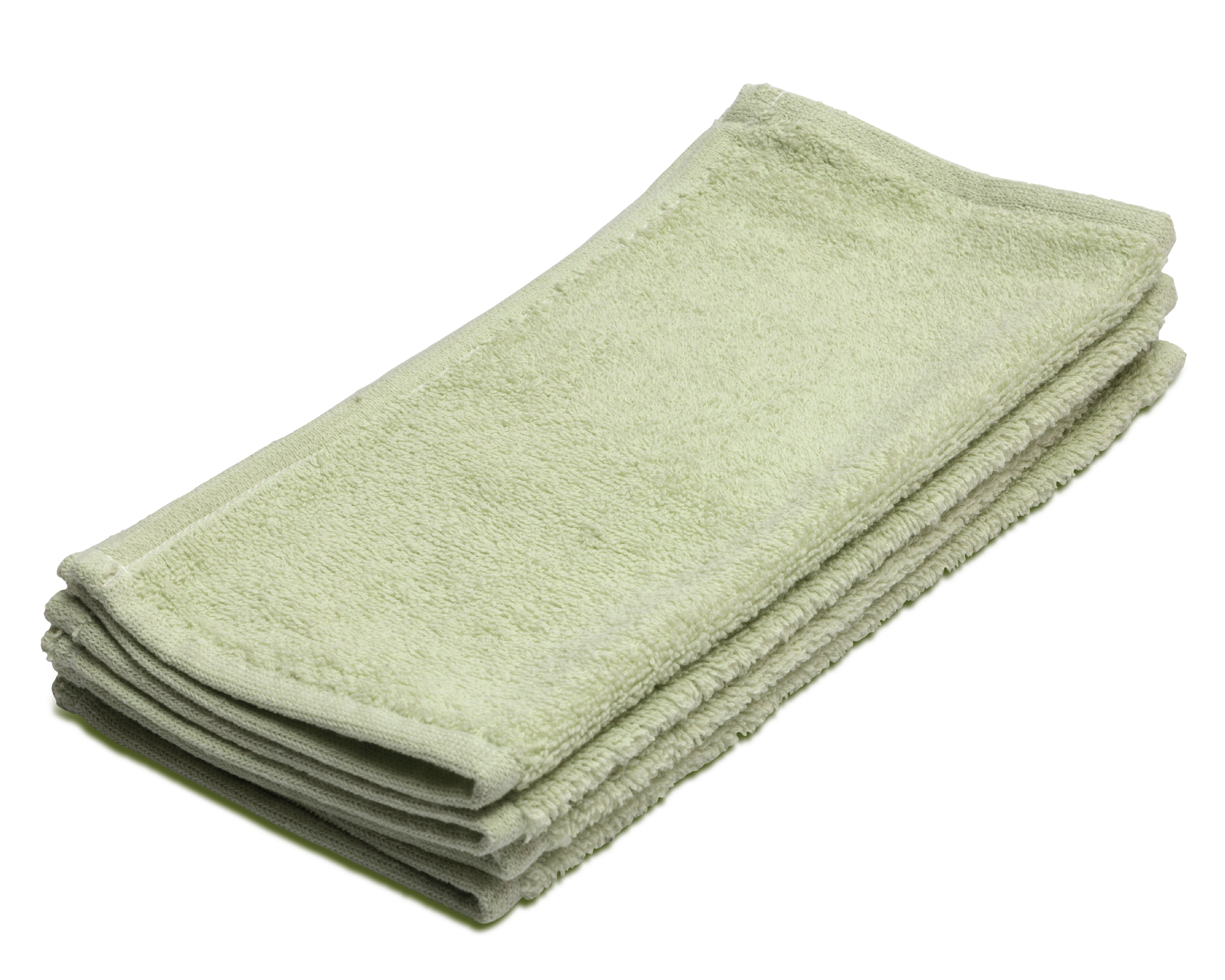 Green Face Flannel 30x30cm 6 pack