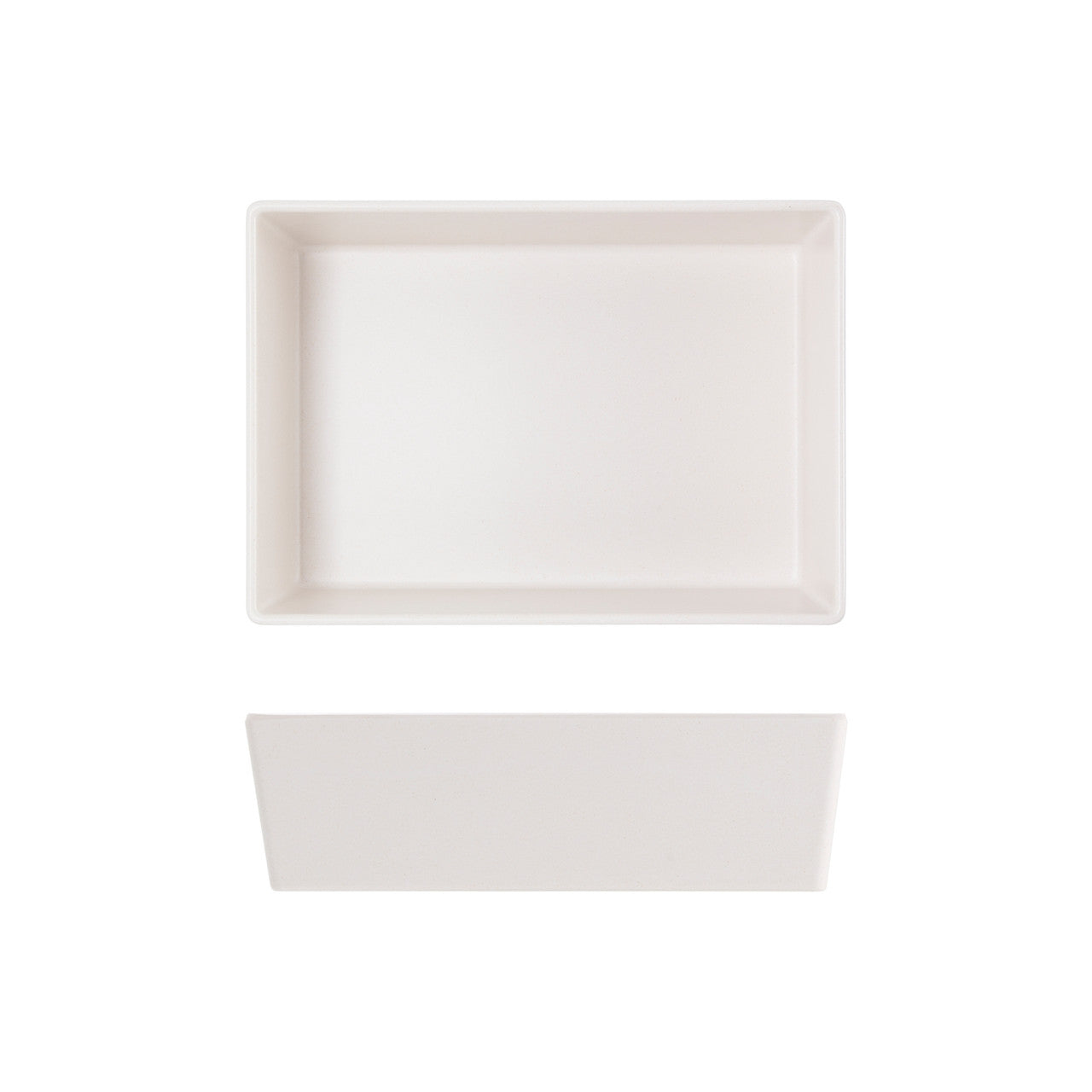 White Tokyo Melamine Salad Box 20.5 x 14.5 x 6cm 6 Pack Group Image