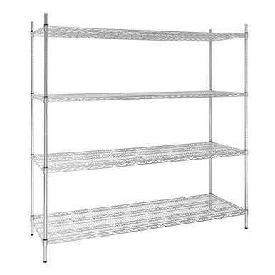 Vogue 4 Tier Wire Shelving Kit 915x610mm U256