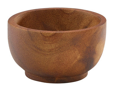 Acacia Wood Dip Pot 6cl/2oz