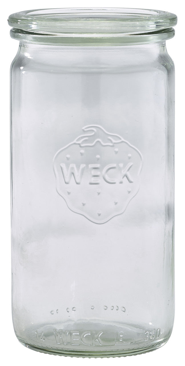 WECK Cylindrical Jar 34cl/12oz 6cm (Dia) 12 Pack