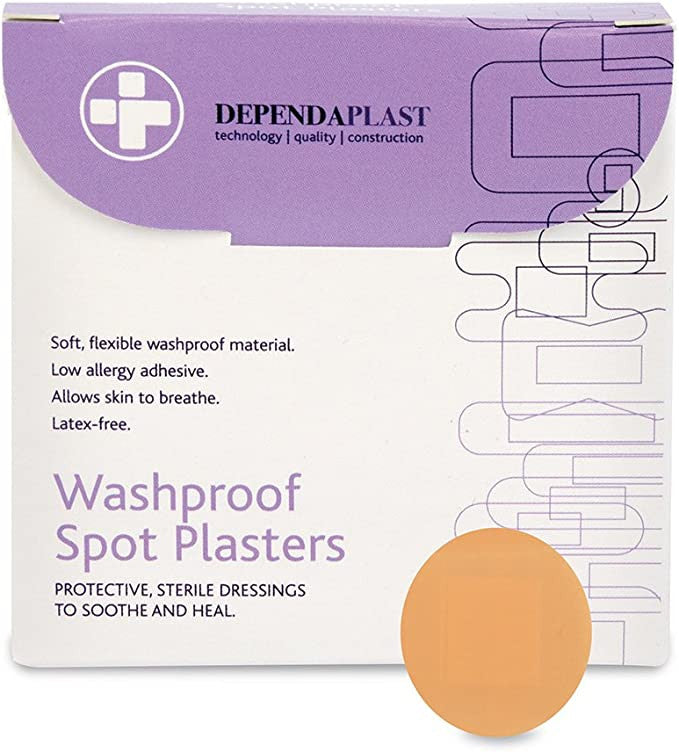 Washproof Plasters Spot 100 Pack