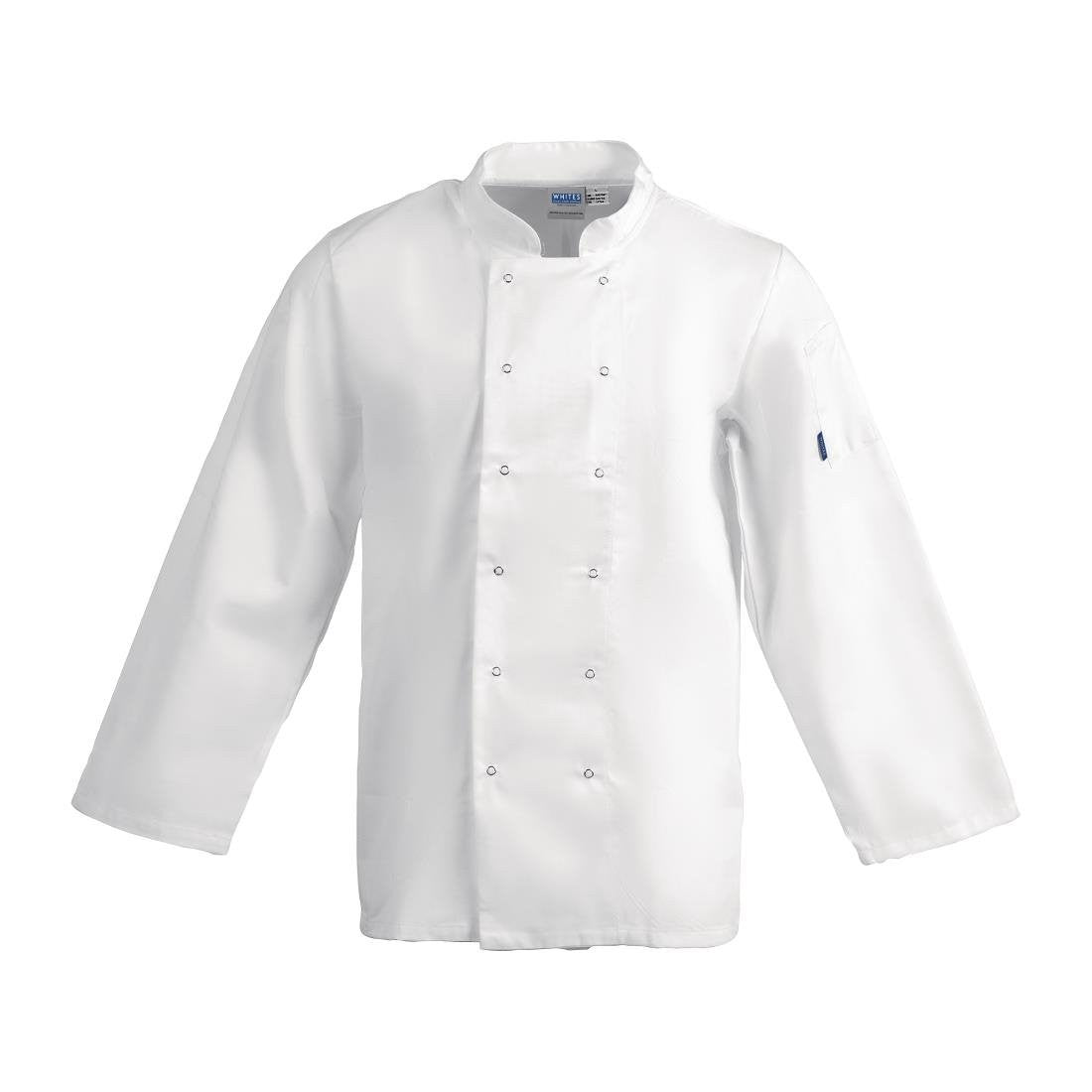 Whites Vegas Unisex Chefs Jacket Long Sleeve White XS A134-XS