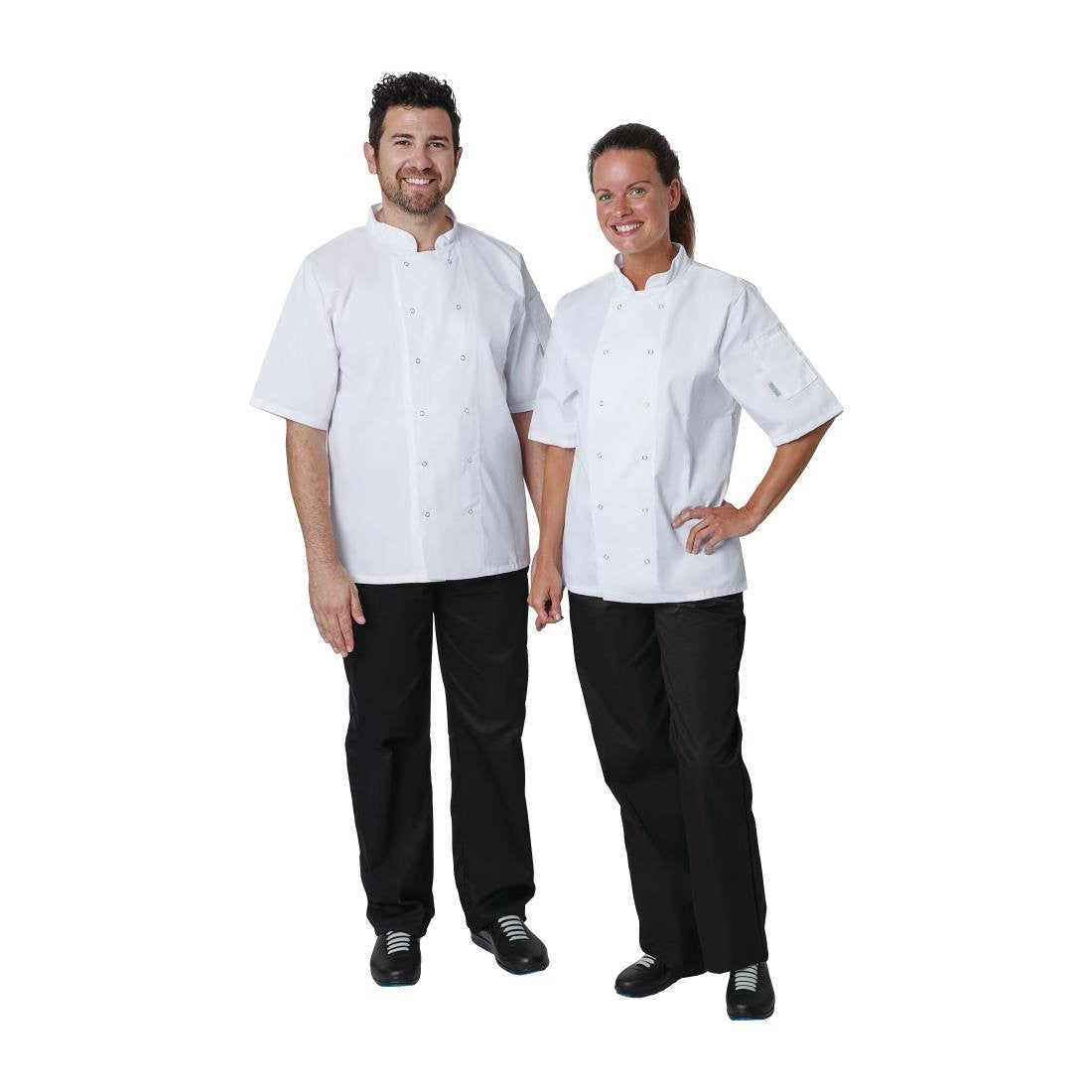 Whites Vegas Unisex Chefs Jacket Short Sleeve White M A211-M