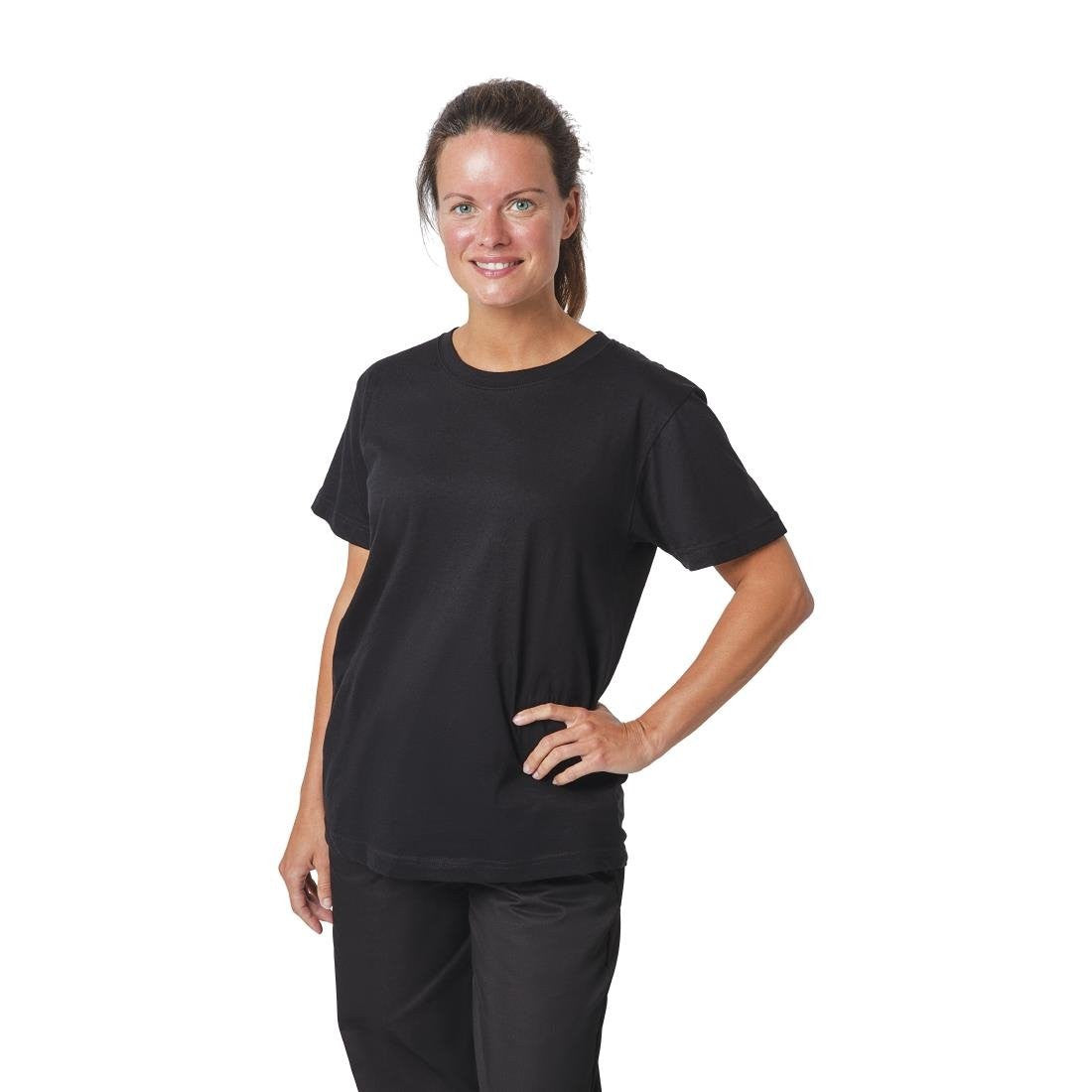Unisex Chef T-Shirt Black S A295-S