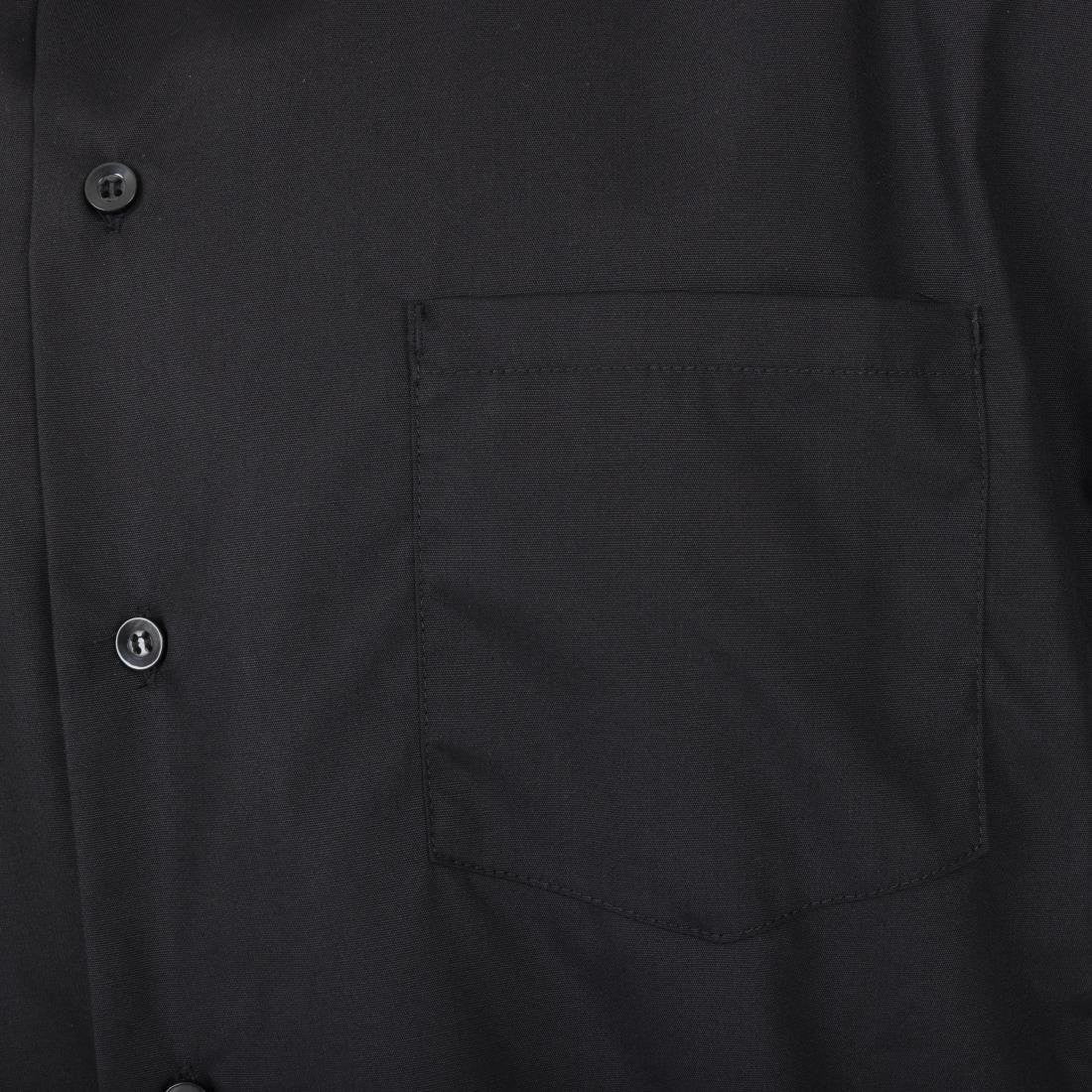 Chef Works Unisex Cool Vent Chefs Shirt Black 2XL A913-XXL