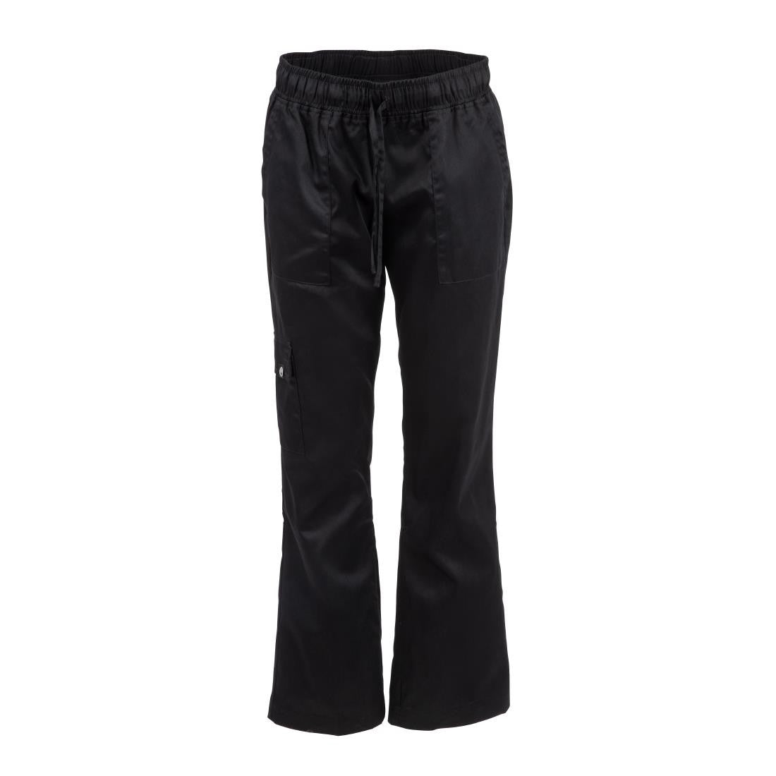 Chef Works Womens Cargo Chefs Trousers Black XL B630-XL