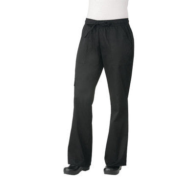Chef Works Womens Cargo Chefs Trousers Black XL B630-XL