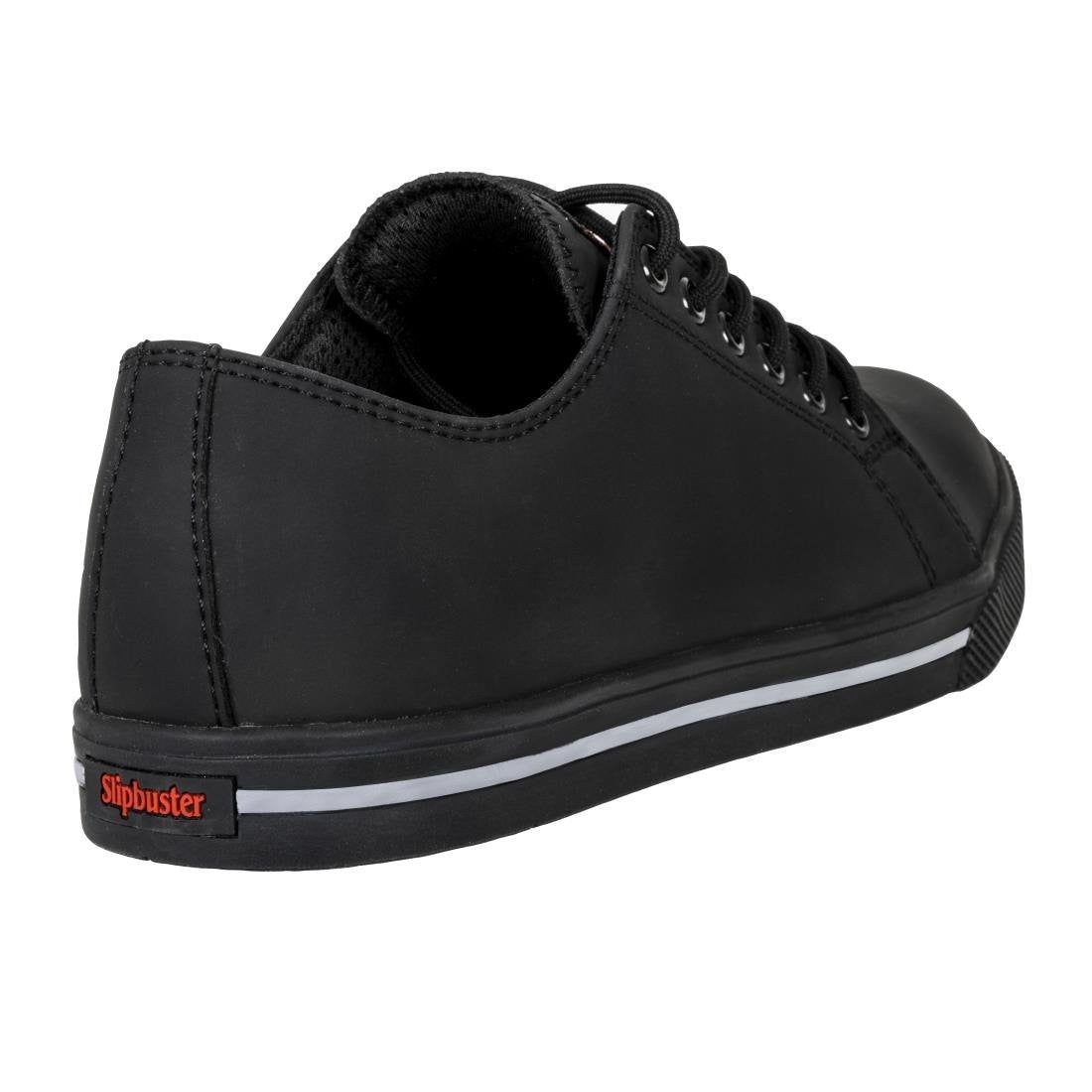 Slipbuster Recycled Microfibre Safety Trainers Matte Black 39 BA060-39