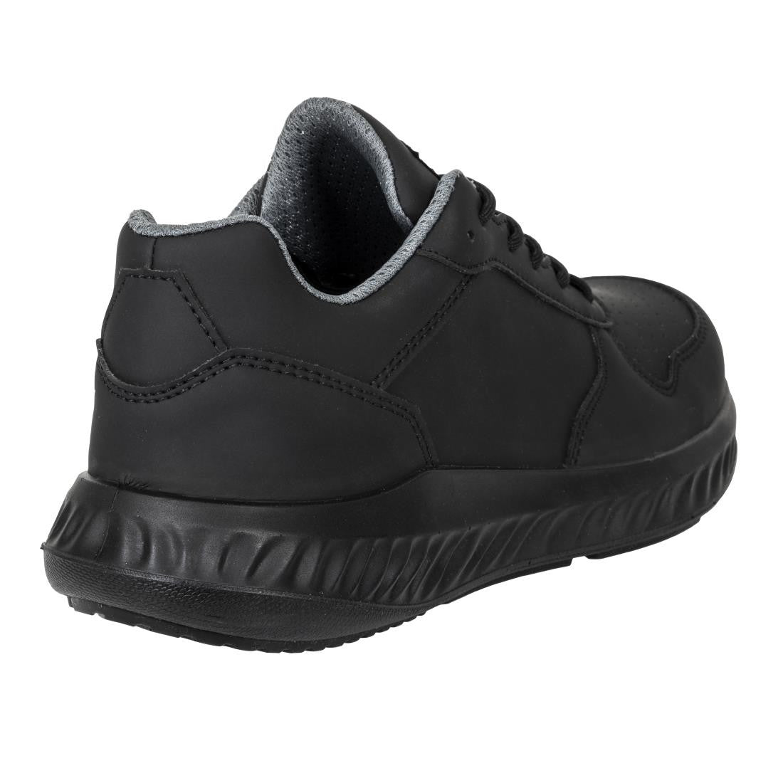 Slipbuster Recycled Microfibre Trainers Matte Black 46 BA063-46