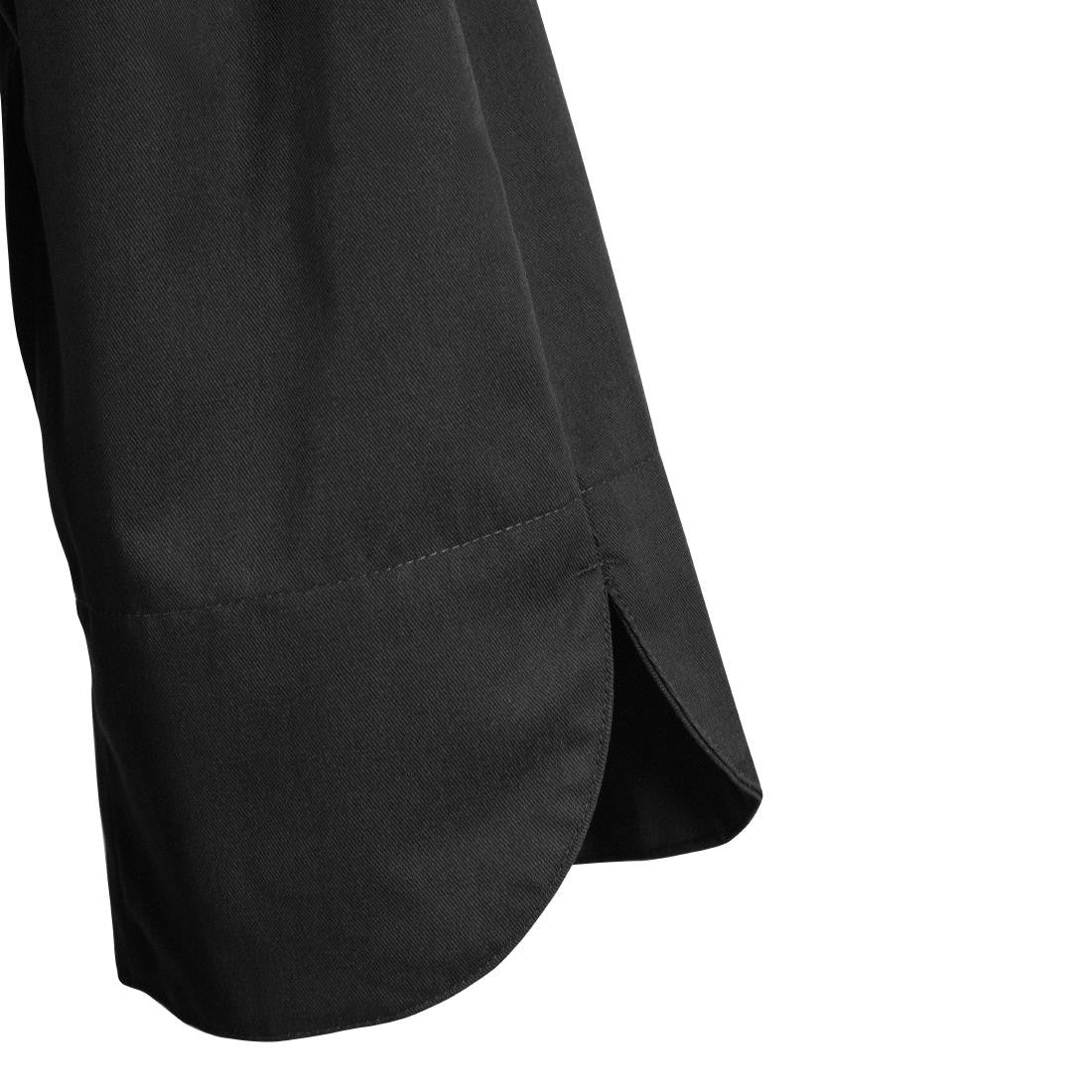 Whites Unisex Atlanta Chef Jacket Black Teflon Size S BB577-S