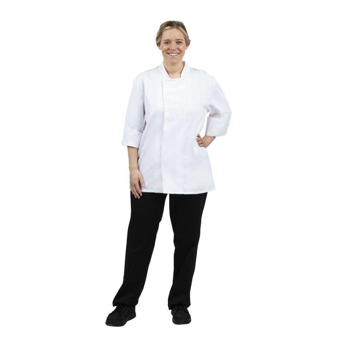 Whites Unisex Atlanta Chef Jacket White Teflon Size L BB578-L