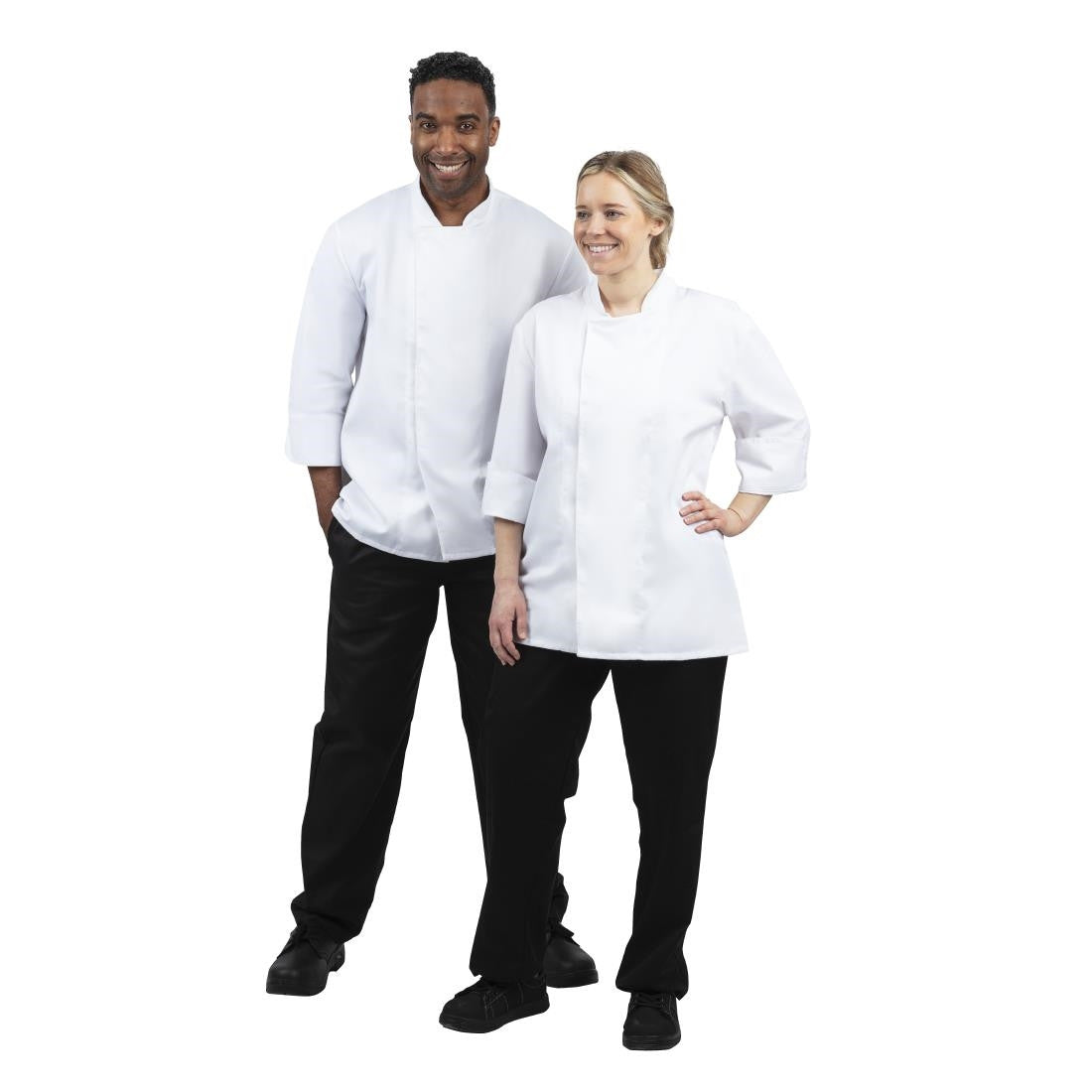 Whites Unisex Atlanta Chef Jacket White Teflon Size L BB578-L