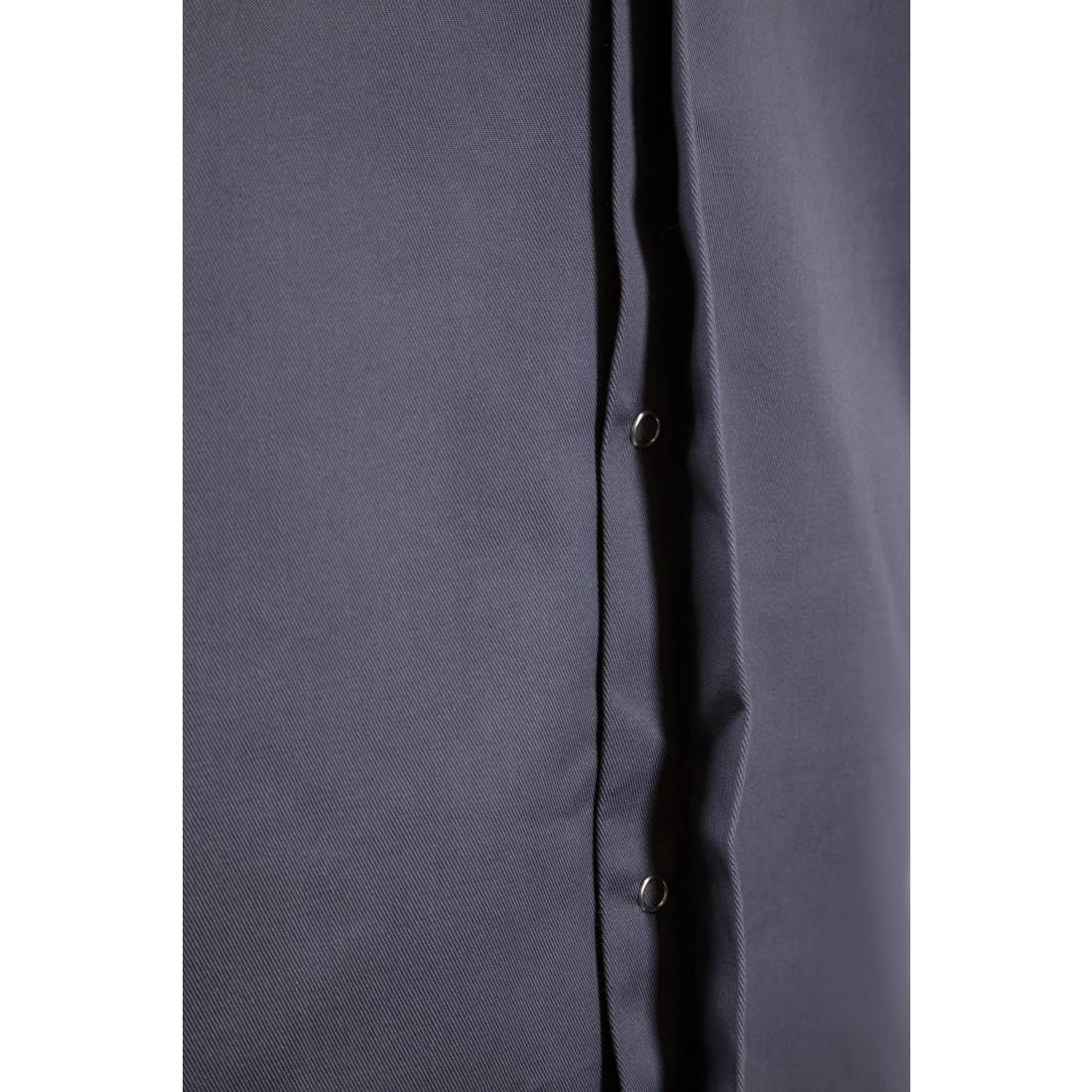 Southside Band Collar Chefs Jacket Charcoal Size XL BB712-XL