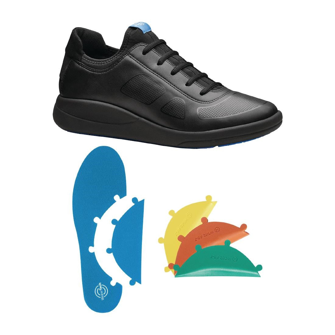 WearerTech Transform Trainer Black/Black with Modular Insole Size 36 BB743-36