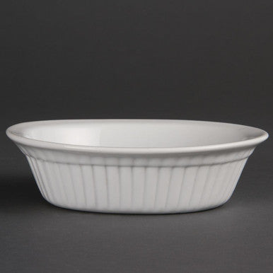 Olympia Whiteware Oval Pie Dishes 170mm 6 Pack C110