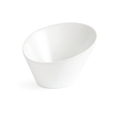 Olympia Whiteware Oval Sloping Bowls 154 x 133mm 335ml 4 Pack CB079