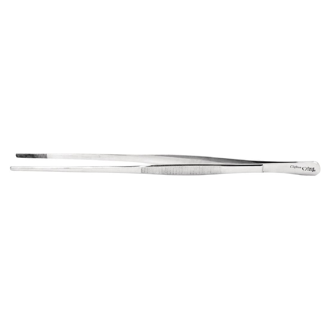 Stainless Steel Round Tip Tweezer Tongs 300mm CC164