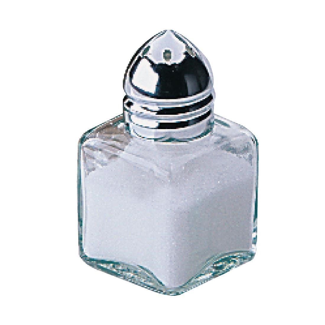 Full shot of Room Service Salt/Pepper Shaker with content.