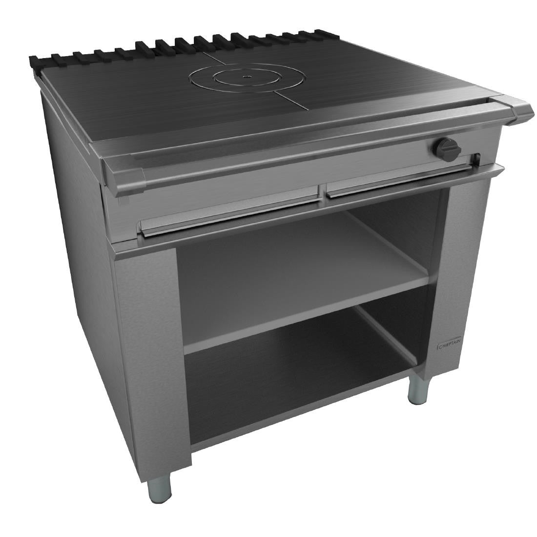 Falcon Chieftain Single Bullseye Solid Top Boiling Table Natural Gas G1026BX CE385-N