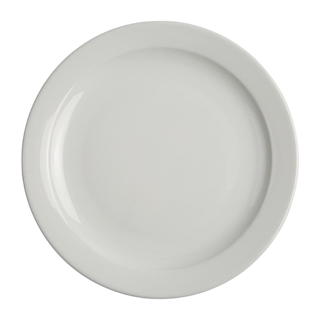 Back view of Olympia Athena Narrow Rimmed Plates 254mm.