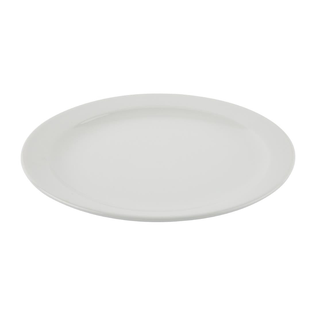 Side top view Olympia Athena Narrow Rimmed Plates.