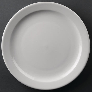 Olympia Athena Narrow Rimmed Plates 254mm 12 Pack CF364