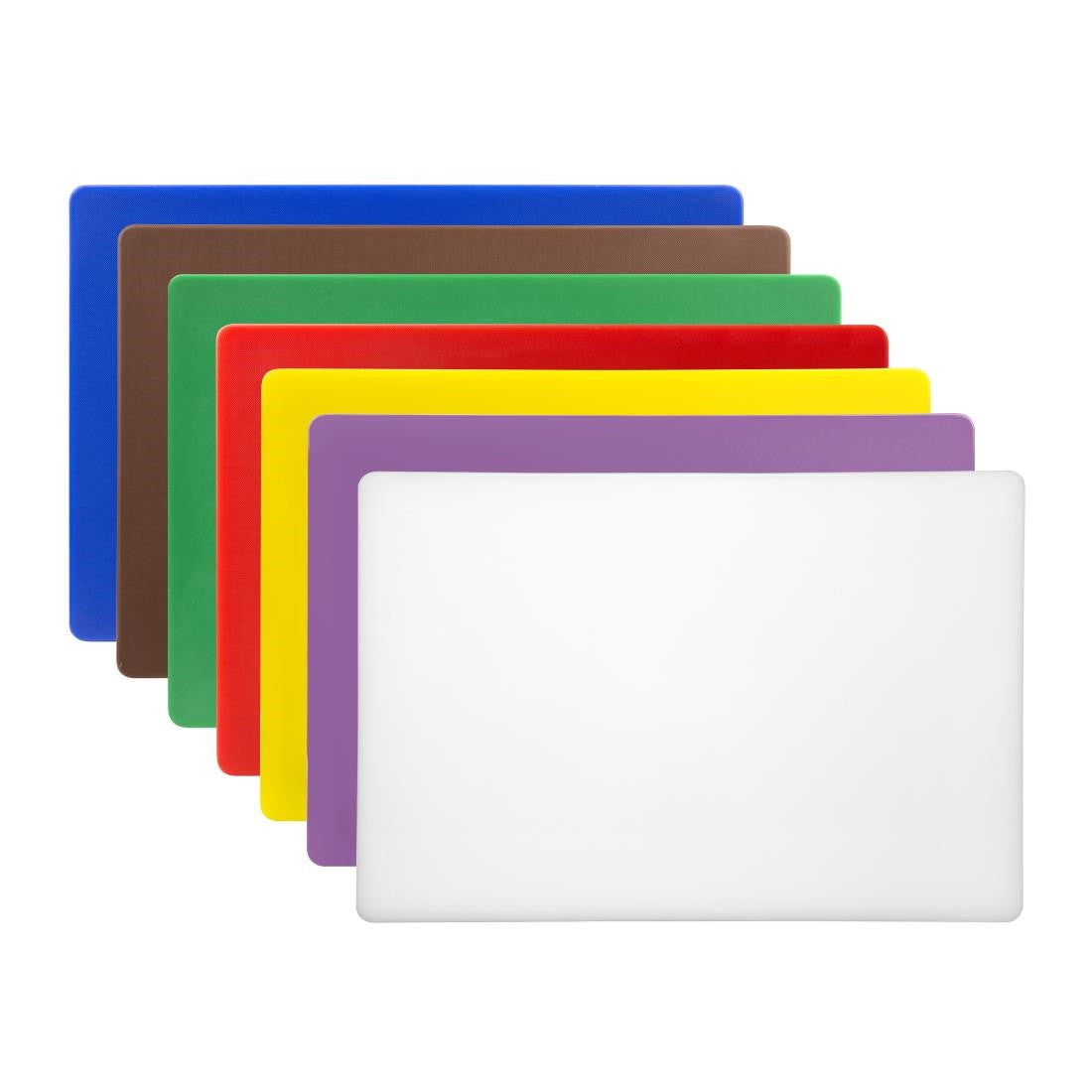 Hygiplas Low Density Chopping Board Set Large (Set of 7 - 20mm High) CH048